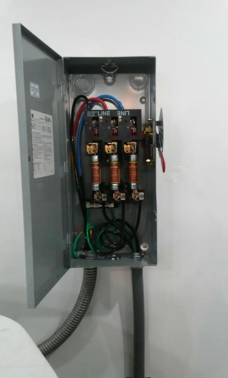 Three-phase disconnect switch installed for Electrical Wiring & Rewiring in Ephraim