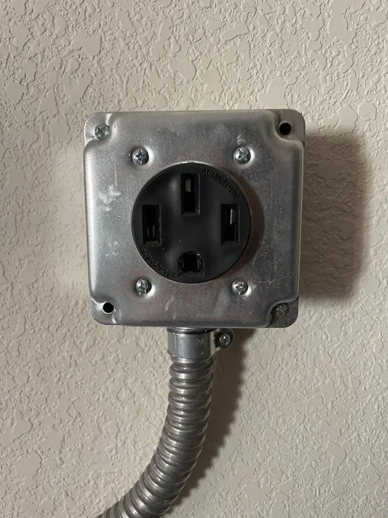 NEMA 14-50 outlet installed for Electrical Panel Upgrade in Ephraim
